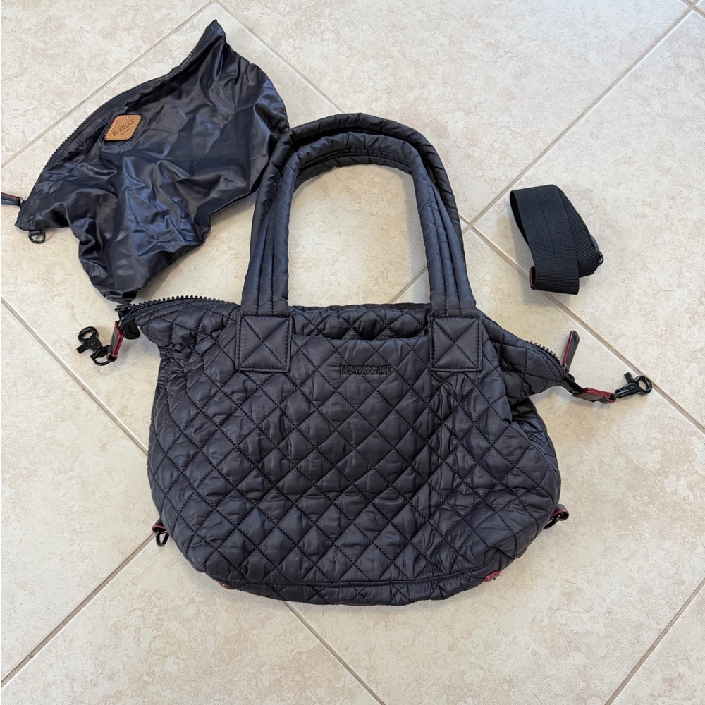MZ Wallace medium Sutton Deluxe Black Tote